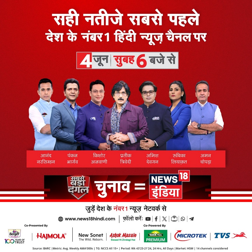 Always First. Always Right: Counting Day with News18 India