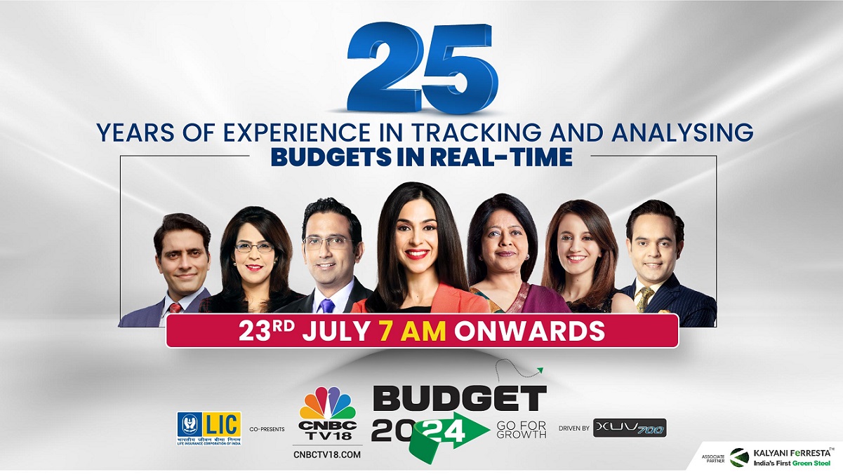Go For Growth: CNBC-TV18 brings the most Dynamic Reportage & Analysis of the First Post-Election Union Budget 2024