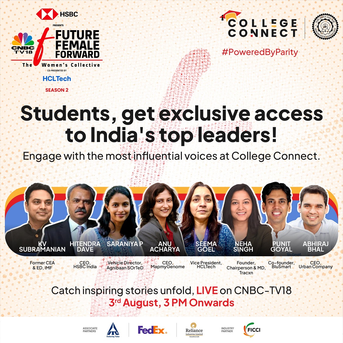 CNBC-TV18's Future. Female. Forward. launches the College Connect Series
