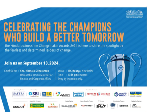 businessline Changemaker Awards 2024 to be presented on September 13th