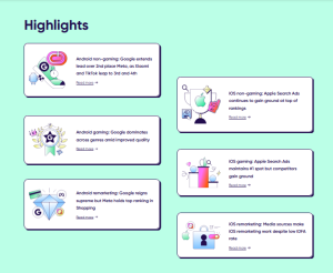 Annual ranking of top media sources in mobile advertising