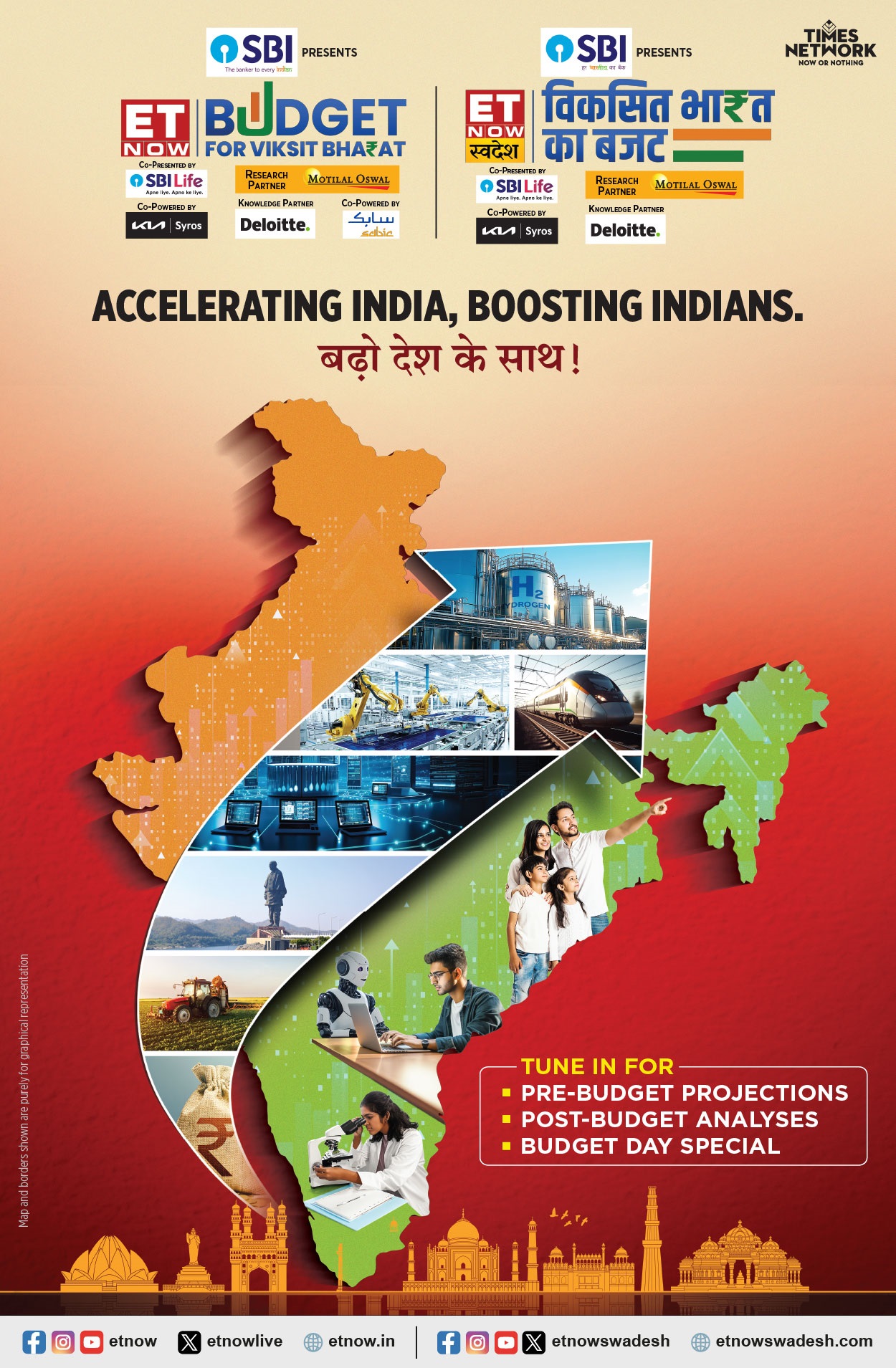 ET NOW & ET NOW Swadesh Present Union Budget 2025 Under ‘Budget for Viksit Bharat’