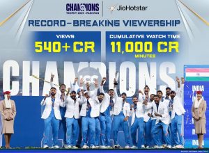 JioHotstar Concludes ICC Men’s Champions Trophy 2025 with Record-Breaking Viewership