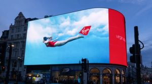Virgin Atlantic landmark OOH invites customers to dive into life