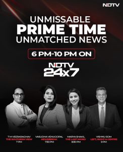 NDTV 24x7 introduces Shiv Aroor to its prime-time lineup