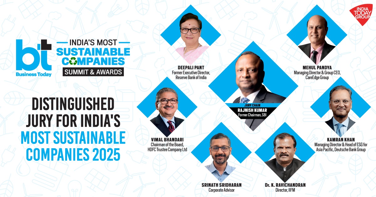 Business Today Announces Distinguished Jury for the 1st Edition of BT India’s Most Sustainable Companies