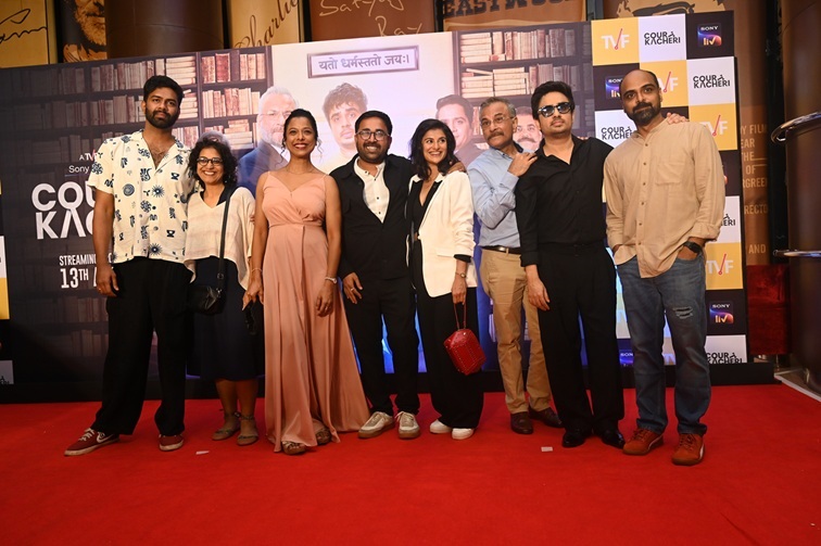 Sunny Kaushal, Ahana Kumra, Amol Prashar, Anupriya Goenka along attend the screening of Sony LIV's original TVF series Court Kacheri