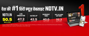 NDTV.in Is Now India’s #1 Hindi News Website