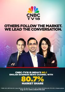 CNBC-TV18 Retains Top Position as the leading English Business News Channel