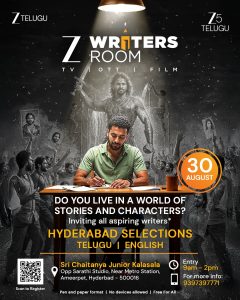 Zee Telugu invites aspiring screenwriters to join Writers Room in Hyderabad