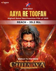 Vicky Kaushal’s Chhaava Strikes Big On Television With 39.2 Million Viewers