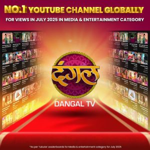 Dangal TV Channel Ranked No.1 on YouTube Globally as per Tubular Leaderboard