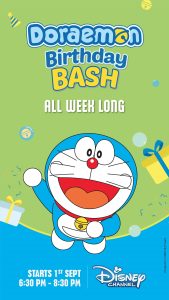 Disney Channel India Marks Doraemon’s Birthday with Special Week-Long Celebrations