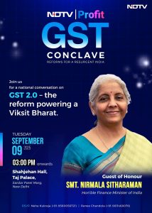NDTV Profit to host GST Conclave 2025 on September 9: FM to outline the roadmap for GST 2.0