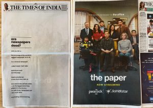 JioHotstar's Promotional Campaign for The Paper’s Proves Print Still Makes News