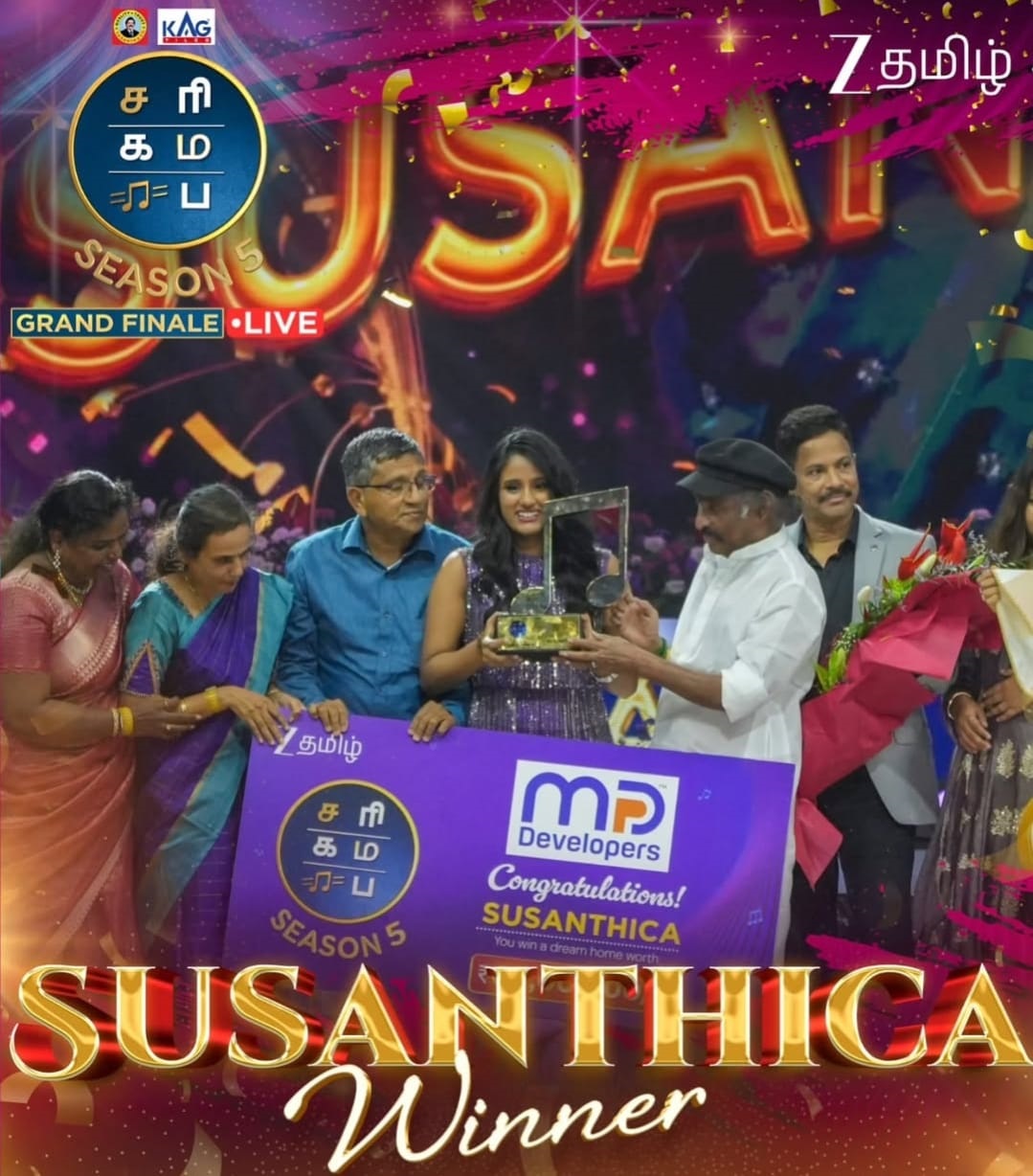 The grandest musical journey on Zee Tamil ends in glory