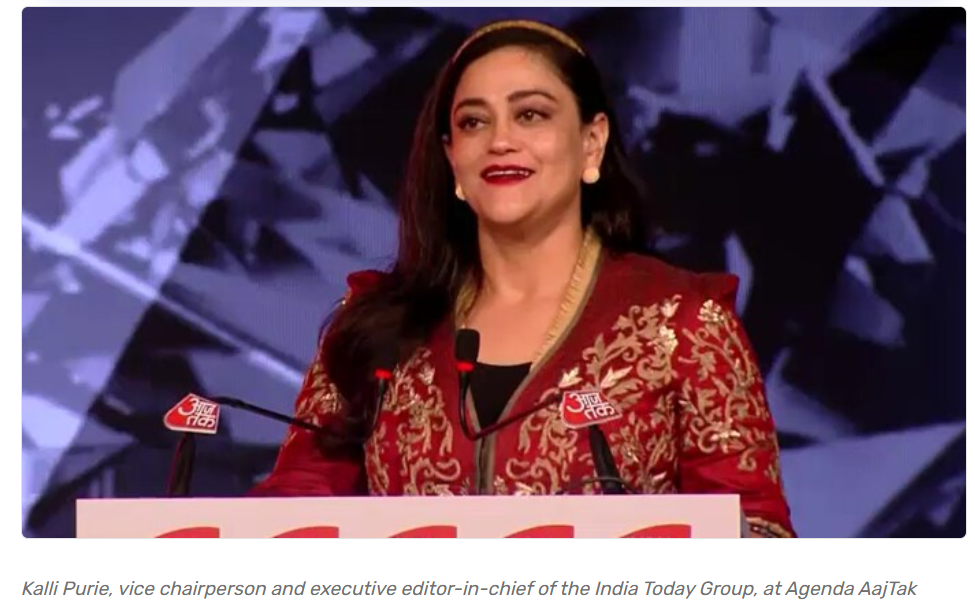 Kalli Purie speaks on Putin interview at Agenda Aaj Tak, 2025