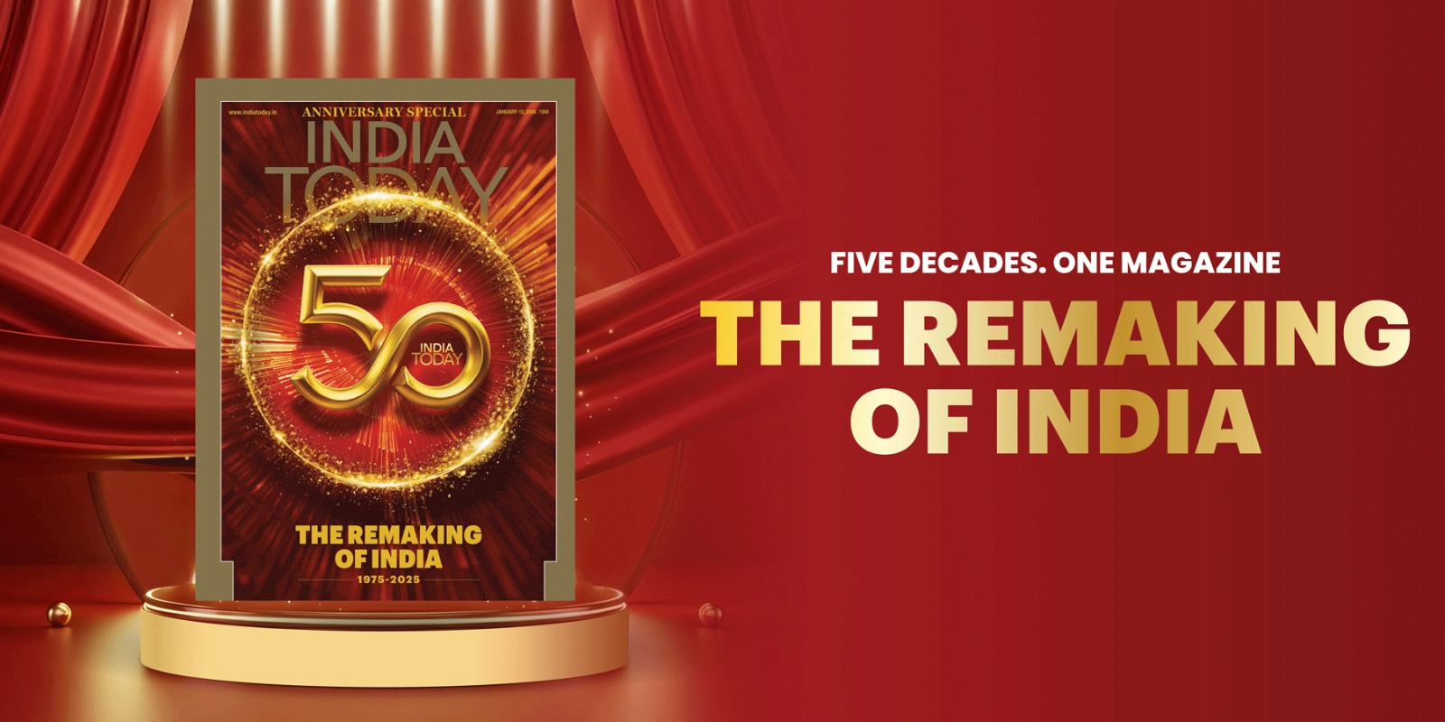 India Today sets a New Benchmark with Its 50th Anniversary Special: The Remaking of India: 1975–2025