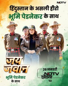 NDTV’s Jai Jawan Features Bollywood Actor Bhumi Pednekar in a Republic Day Special