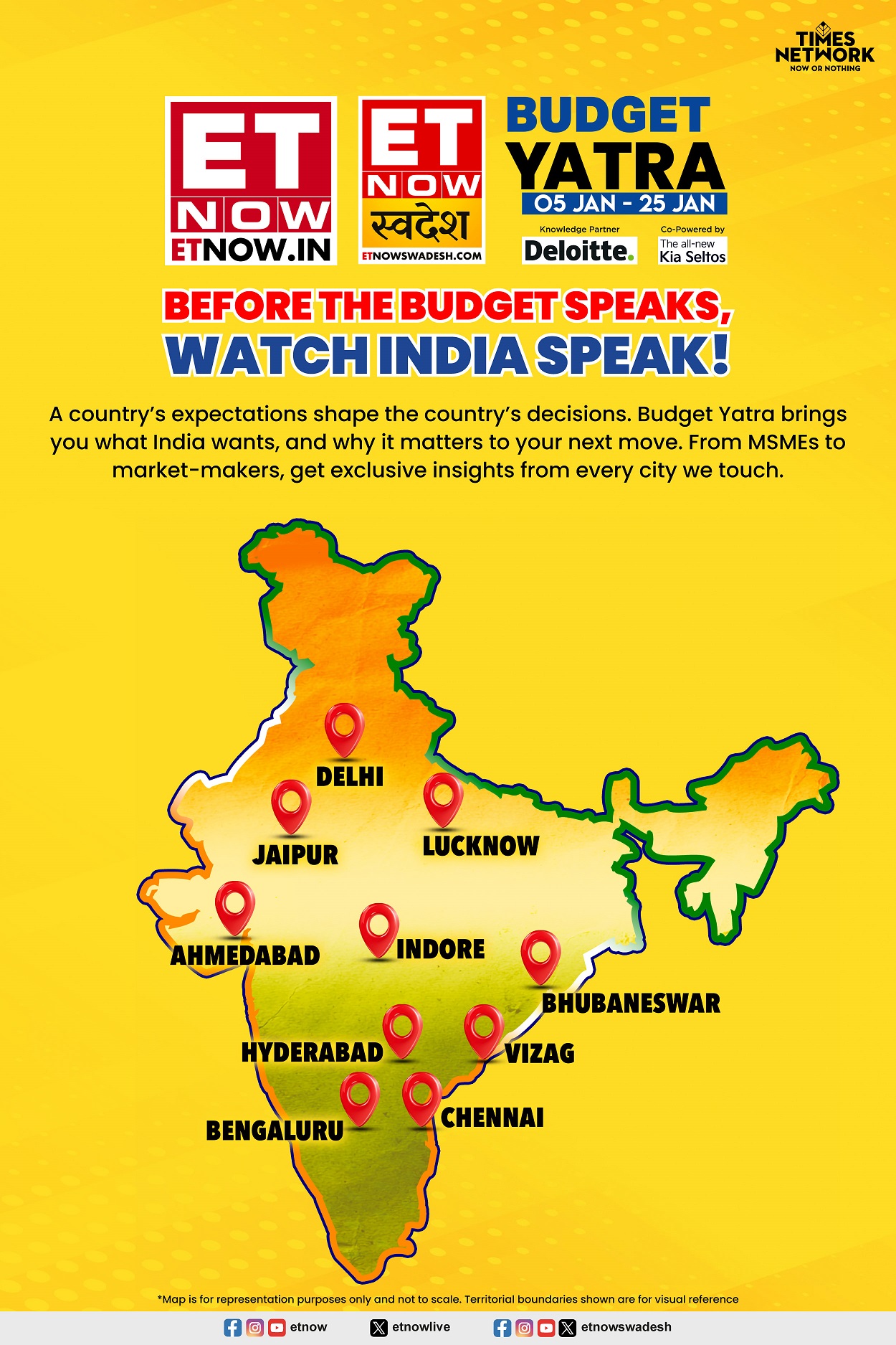 ET NOW & ET NOW Swadesh Launch “Budget Yatra 2026
