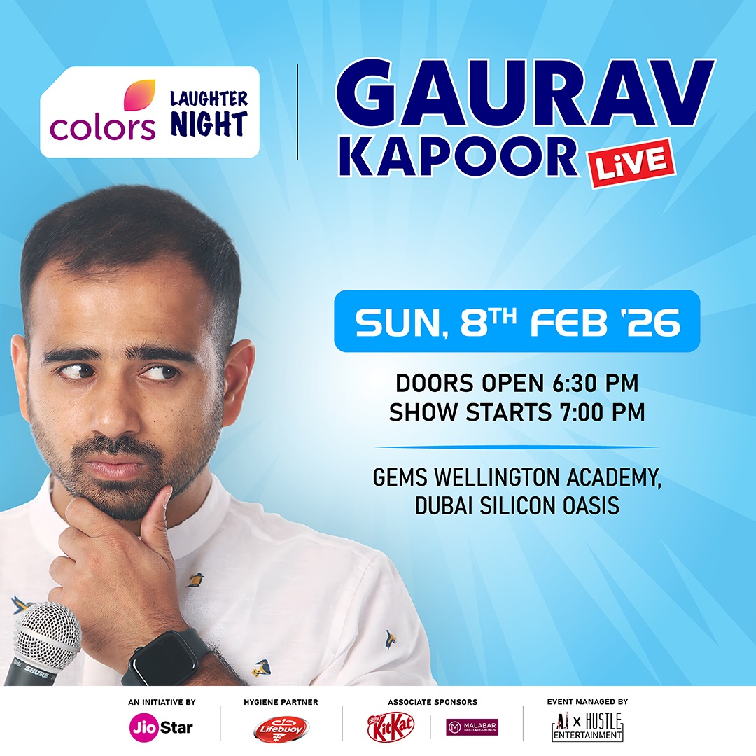 Colors Laughter Night Brings Gaurav Kapoor Live to Dubai on Feb 8