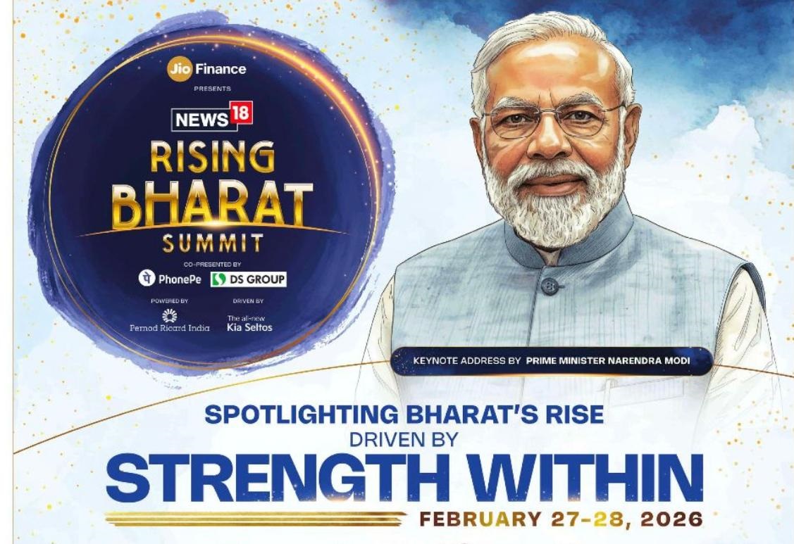 PM Modi to Headline News18 Rising Bharat Summit 2026