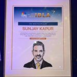 CNBC-TV18 Honours Late Mr Sunjay Kapur, Chairman Emeritus, Sona Comstar at the 21st IBLA Awards - In Memoriam