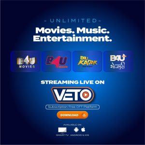 VETO Onboards B4U Network Channels to Strengthen Its Entertainment Offering