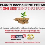 CNN-News18 Launches #CNNNews18OneLess, Inspiring India to Turn Small Actions into Big Environmental Impact