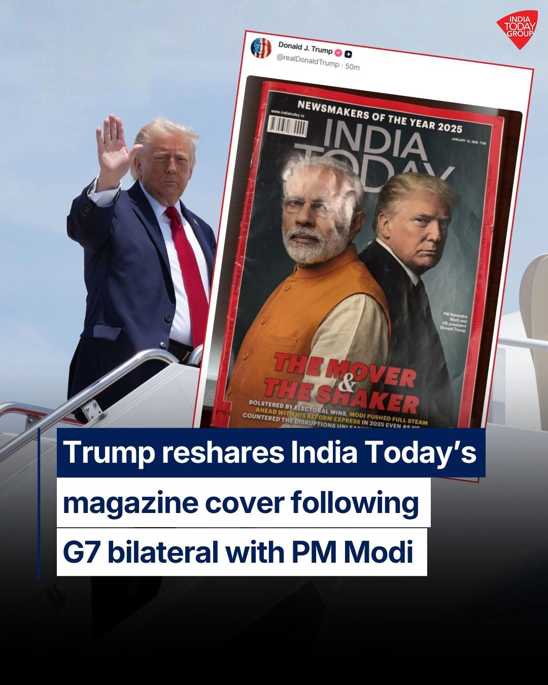 Anticipation Mounts Following President Trump’s Resharing of Iconic India Today Cover