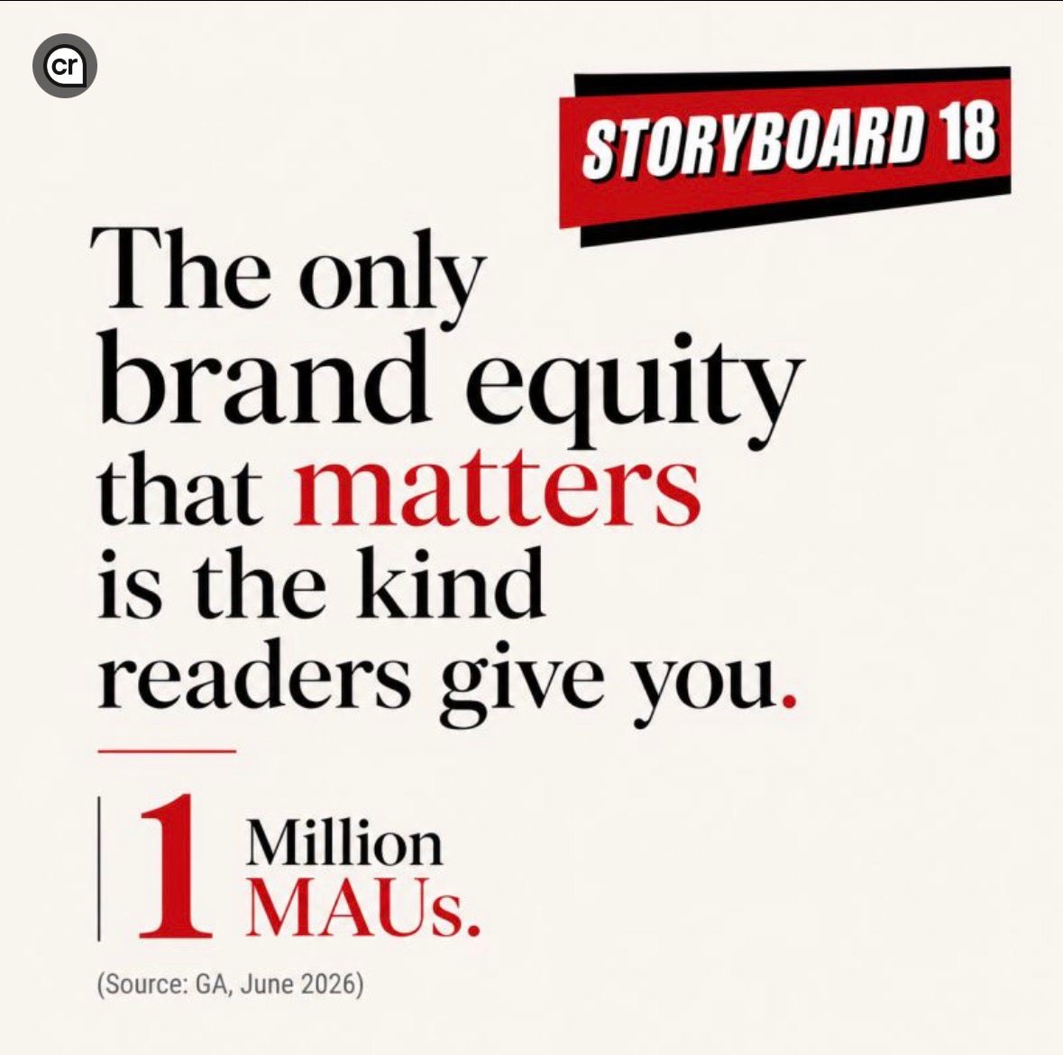 Storyboard18 crosses one million monthly active users milestone