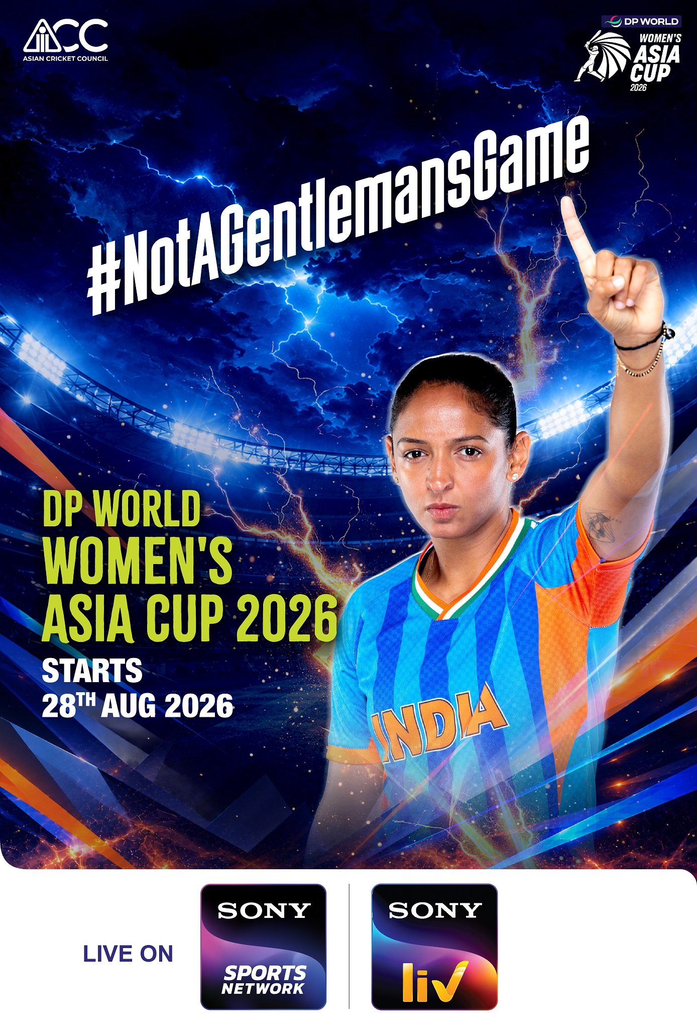 Harmanpreet Kaur bats for Sony Sports Network