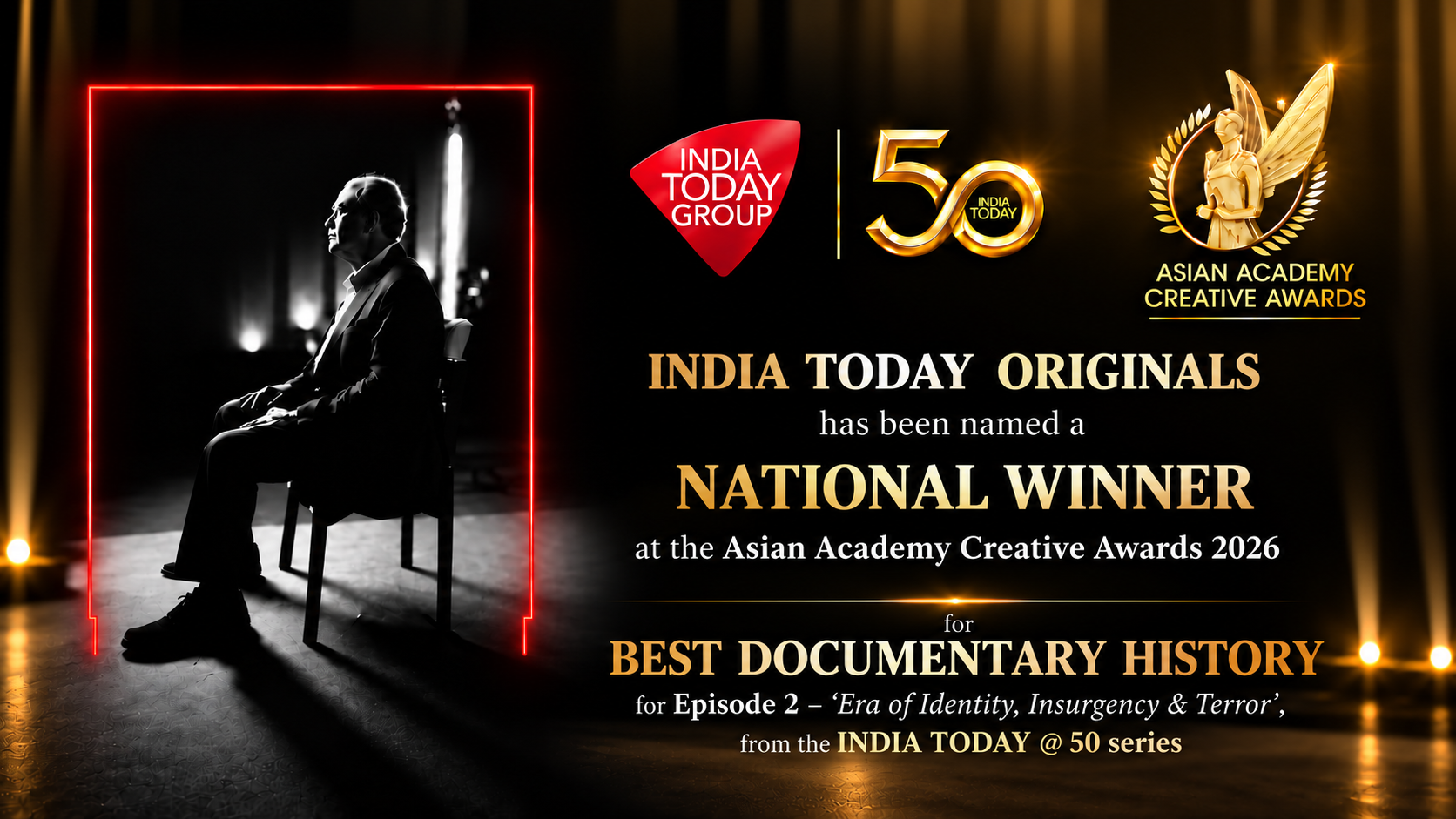 India Today Originals Earn International Recognition at Asian Academy Creative Awards 2026