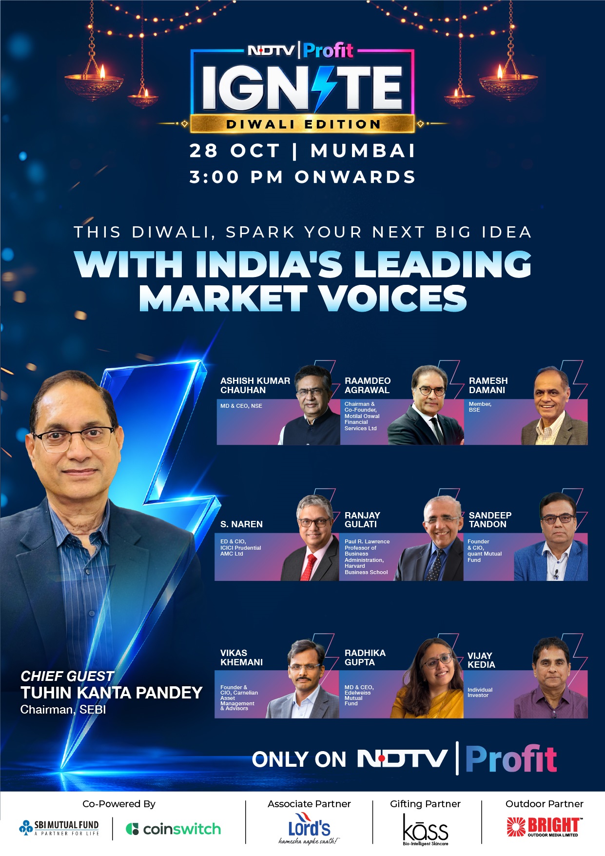 India’s Market Leaders to Decode the New Samvat at NDTV Profit Ignite in Mumbai on 28 October